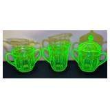 (3) Anchor Hocking Small Uranium Glass Dishes