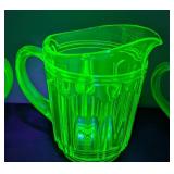 (3) Anchor Hocking Small Uranium Glass Dishes
