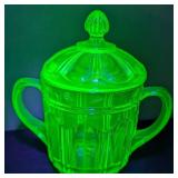 (3) Anchor Hocking Small Uranium Glass Dishes