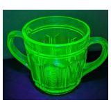(3) Anchor Hocking Small Uranium Glass Dishes