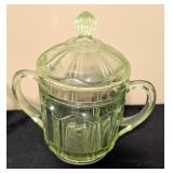 (3) Anchor Hocking Small Uranium Glass Dishes