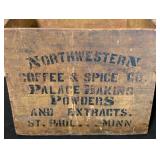 Vintage Northwestern Coffee & Spice Tin with Wire Handle