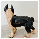 Vintage Style Cast Iron Boston Terrier Dog Doorstop