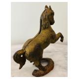 Vintage Cast Iron Rearing Stallion Horse