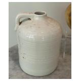 Vintage Fine Porcelain Gold and White Vase from Japan and White Pottery Jug