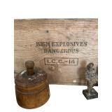 Hand-Carved Wooden Figurine Sancho Panza Ouro Artensia Don Quixote Spanish Peasant, Wood Butter Mold & More!