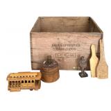 Hand-Carved Wooden Figurine Sancho Panza Ouro Artensia Don Quixote Spanish Peasant, Wood Butter Mold & More!