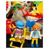 Large Lot of Playmobil People and Accessories