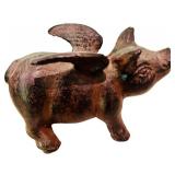 Cast Iron Winged Flying Pig Figurine Paperweight Statue, Cast Iron Dachshund Boot Scraper and More!