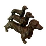 Cast Iron Winged Flying Pig Figurine Paperweight Statue, Cast Iron Dachshund Boot Scraper and More!