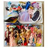 Large Bin of Barbies, Clothes and Accessories