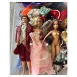 Large Bin of Barbies, Clothes and Accessories