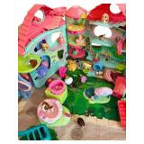 Large Bin of Littlest Pet Shop Houses, Playmat and Accessories