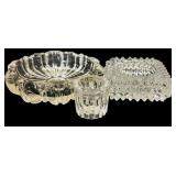Vintage Glass and Crystal Items including Salt & Pepper Shakers, Trinkets and More