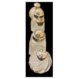 Vintage Glass and Crystal Items including Salt & Pepper Shakers, Trinkets and More