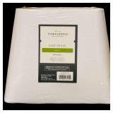 Vintage White Hobnail Lamp with New Shade