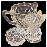 Beautiful Vintage Crystal and Glass Items including Cordial Glasses, Wine Stoppers, Candle Holder and More