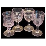 Beautiful Vintage Crystal and Glass Items including Cordial Glasses, Wine Stoppers, Candle Holder and More