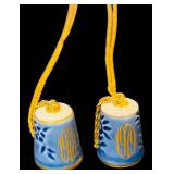 Lot of New Cufflinks in Multiple Styles and Vintage Porcelain Thimbles from BBG Bing & Grondahl Copenhagen (Necklace)