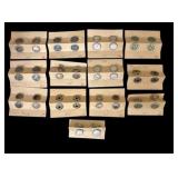 Lot of New Cufflinks in Multiple Styles and Vintage Porcelain Thimbles from BBG Bing & Grondahl Copenhagen (Necklace)