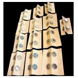 Lot of New Cufflinks in Multiple Styles and Vintage Porcelain Thimbles from BBG Bing & Grondahl Copenhagen (Necklace)