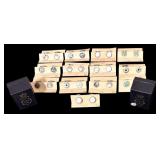 Lot of New Cufflinks in Multiple Styles and Vintage Porcelain Thimbles from BBG Bing & Grondahl Copenhagen (Necklace)