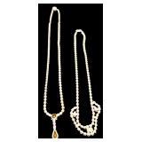 Six Vintage Costume Rhinestone Necklaces