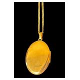 Vintage Necklace Gold Filled Locket by Borrows