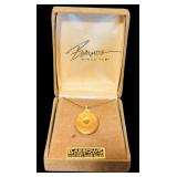 Vintage Necklace Gold Filled Locket by Borrows