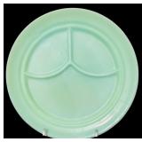 Vintage Jadeite Mixing Bowl and Green Divided Fireking Plates and More