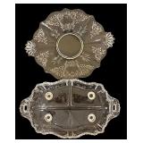 Vintage Dishes including Fostoria Chintz Baroque Cake Plate and More