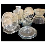 Vintage Dishes including Fostoria Chintz Baroque Cake Plate and More