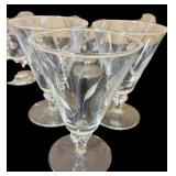 Thirteen Vintage Water Goblets Simplicity by Libbey Glass Company