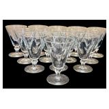 Thirteen Vintage Water Goblets Simplicity by Libbey Glass Company