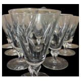 Thirteen Vintage Water Goblets Simplicity by Libbey Glass Company