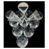 Thirteen Vintage Water Goblets Simplicity by Libbey Glass Company