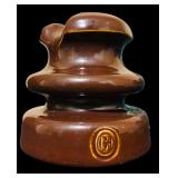 Large Lot of Vintage Clear, Brown and Green Hemingray Glass Insulators