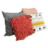 Fabulous Throw Pillows in Oranges, Yellow, Black & White and More