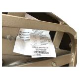 Two Swivel Brown Leather and Metal Base Counter Stools by Isabella Interiors