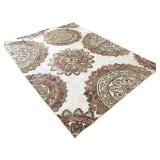 Beautiful Banda Ivory Area Rug by Torino Made in Turkey