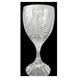 Vintage Lots of Cristal de Flandre France, Vases and Etched Holiday Wine Glasses