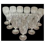 Vintage Beautiful Glass and Etched Stemware and Glass Beverage Pitcher