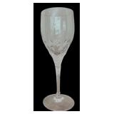 Vintage Beautiful Glass and Etched Stemware and Glass Beverage Pitcher