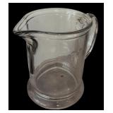 Vintage Beautiful Glass and Etched Stemware and Glass Beverage Pitcher