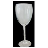 Vintage Beautiful Glass and Etched Stemware and Glass Beverage Pitcher