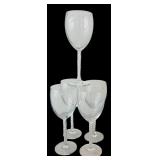 Vintage Beautiful Glass and Etched Stemware and Glass Beverage Pitcher