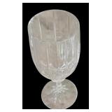 Vintage Beautiful Glass and Etched Stemware and Glass Beverage Pitcher