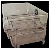 M Design Stackable Plastic Water Bottle and Wine Rack, Designed for Refrigerator or Pantry Use