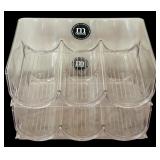 M Design Stackable Plastic Water Bottle and Wine Rack, Designed for Refrigerator or Pantry Use