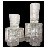 Vintage Crystal Tumblers including Low and High Balls